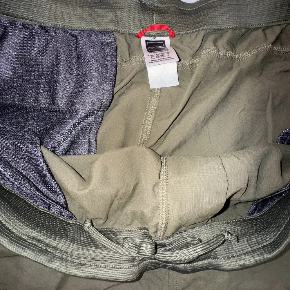 The North Face Shorts Men's XL‎ Pull On Adventure Taupe Army Green Swim Trunks